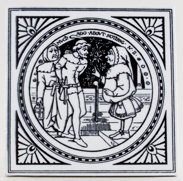 Tile Much Ado About Nothing c1880